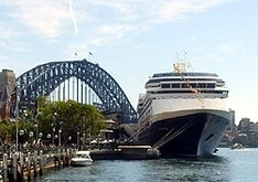 Cruise ship in Sydney Harbour