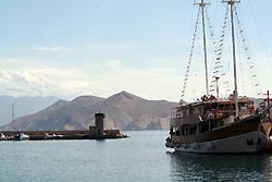 Small ships in the Mediterranean